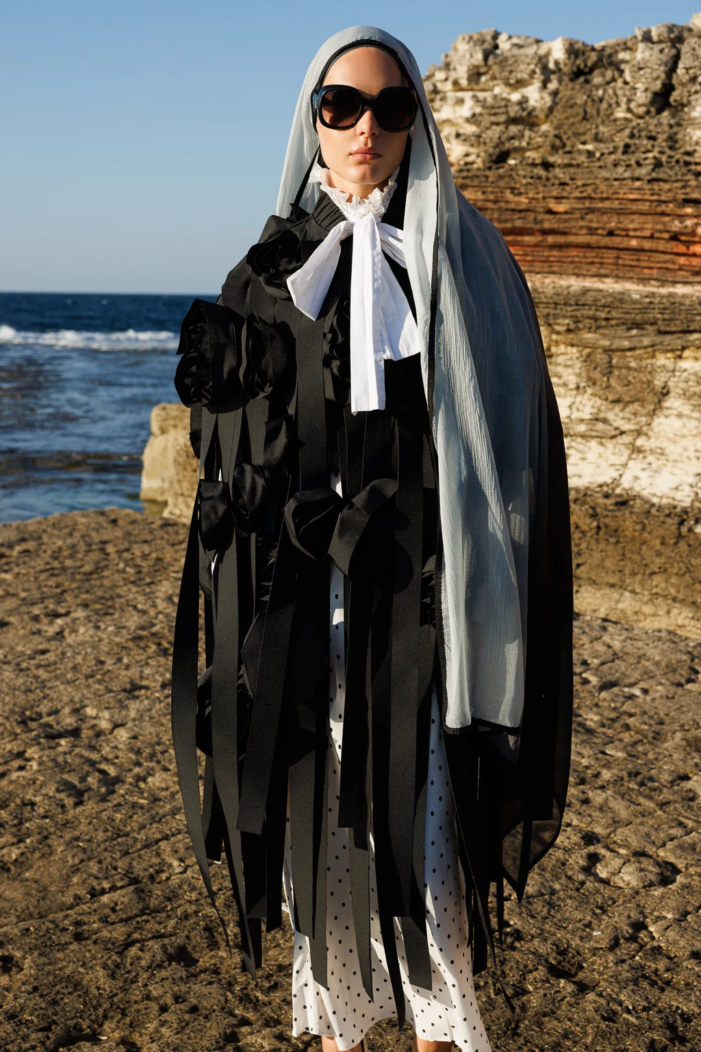 Smoke Aurora Muslin Shawl