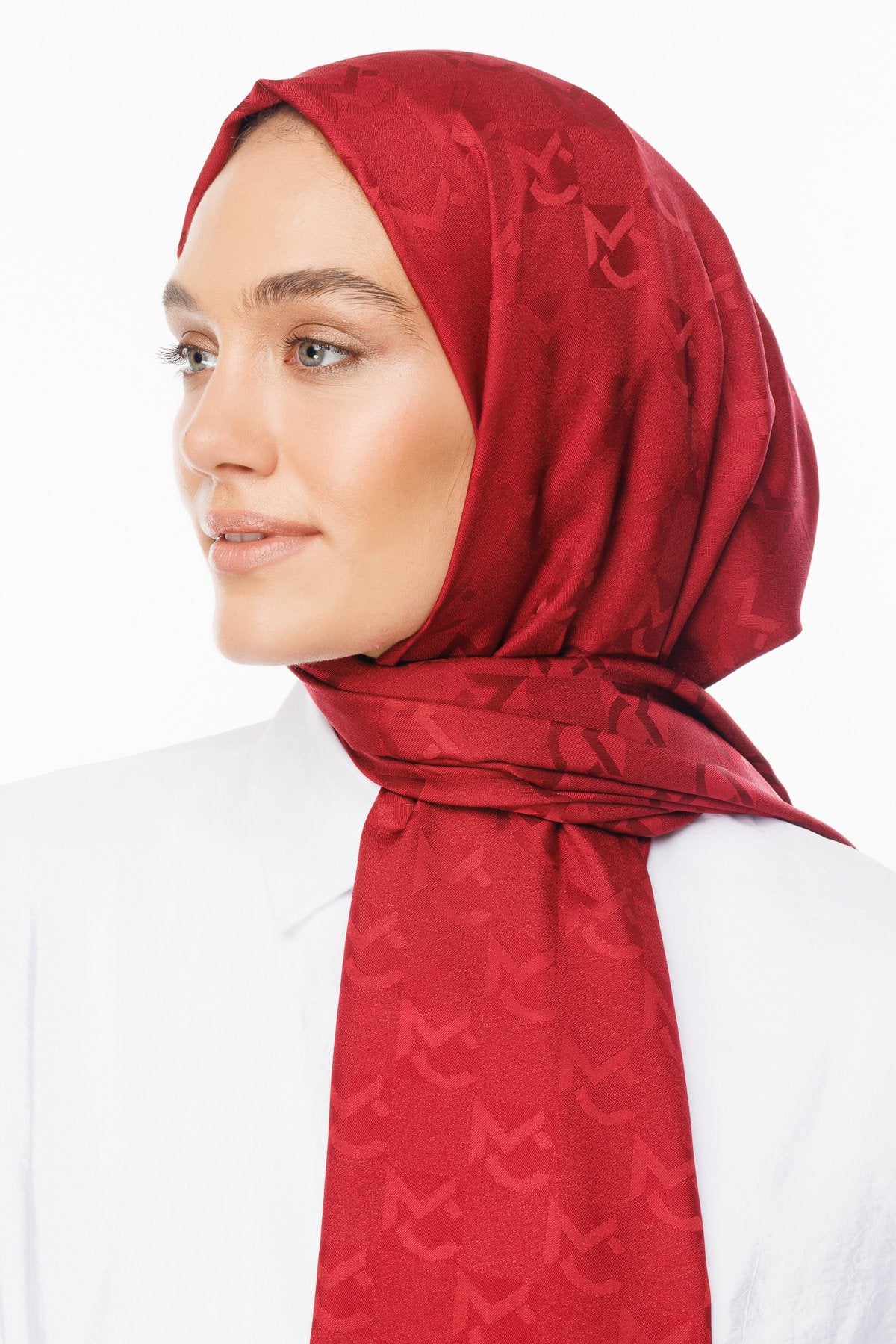 Cherry MC Pattern Jacquard Shawl