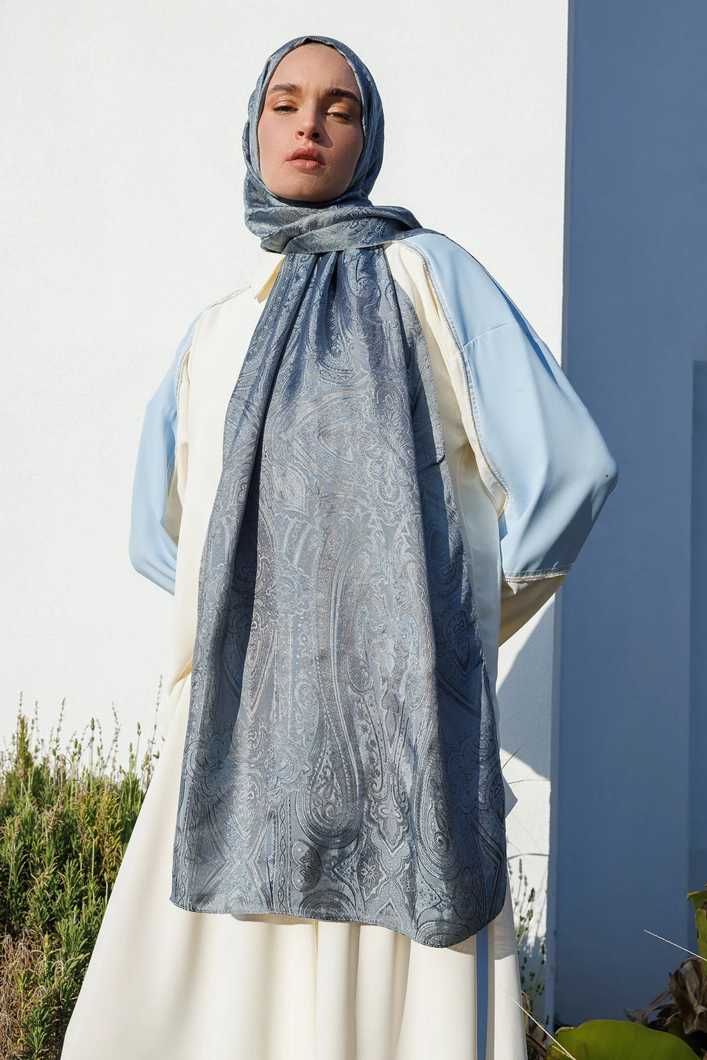 Blue Lisa Pattern Shawl