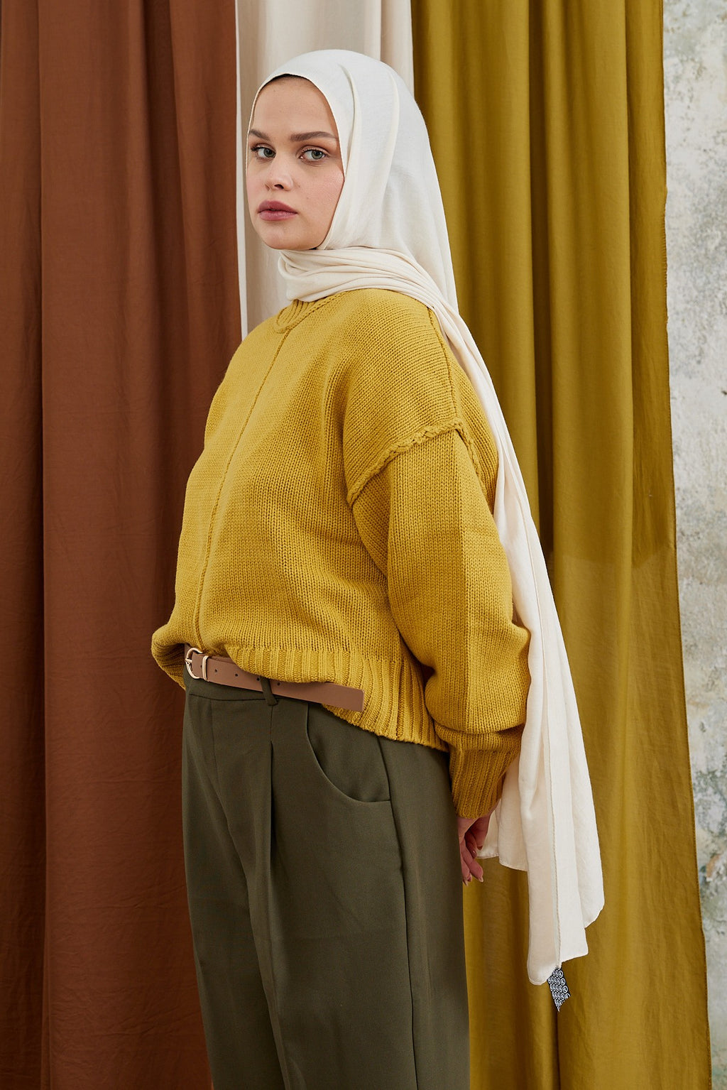 Ecru Modal Shawl