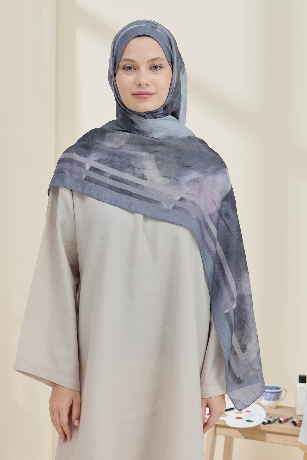 Dark Grey Bamboo Shawl
