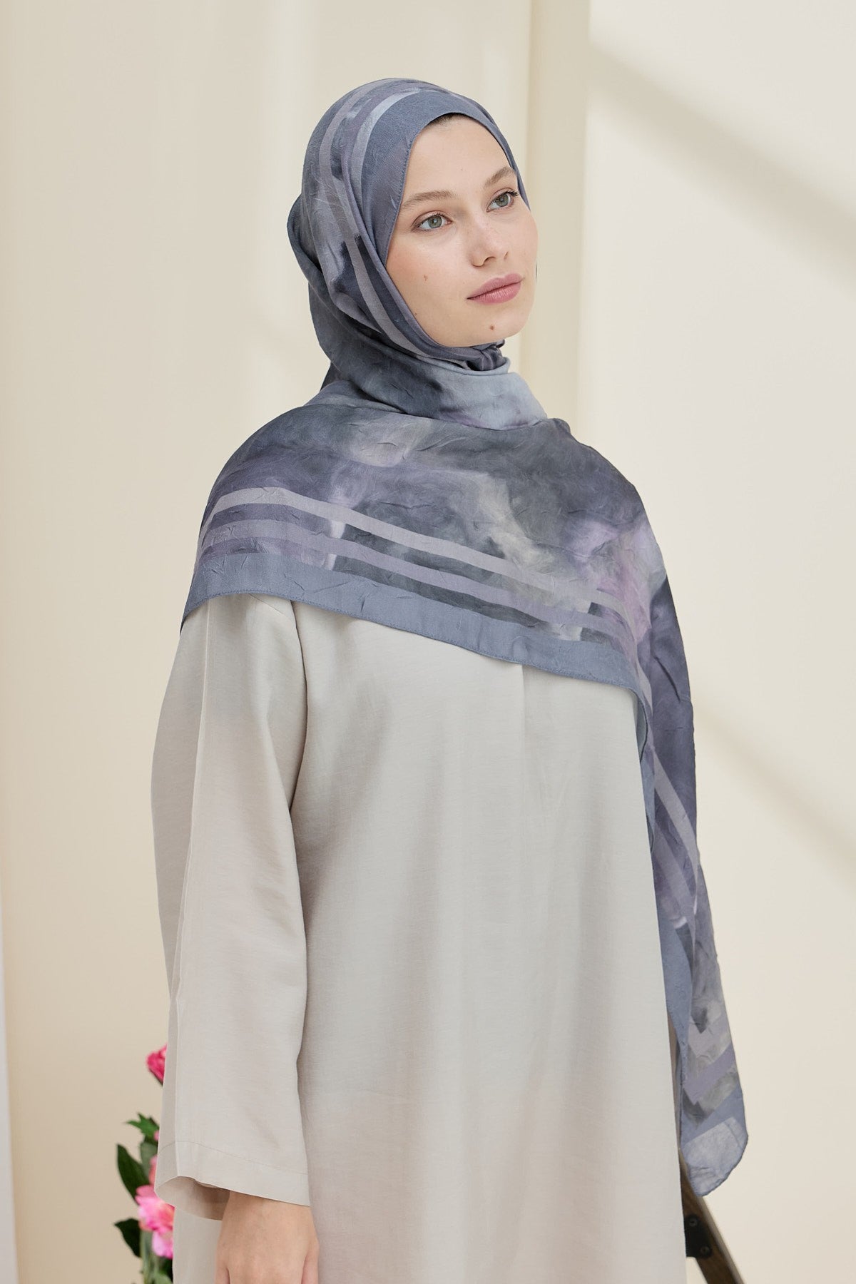 Dark Grey Bamboo Shawl
