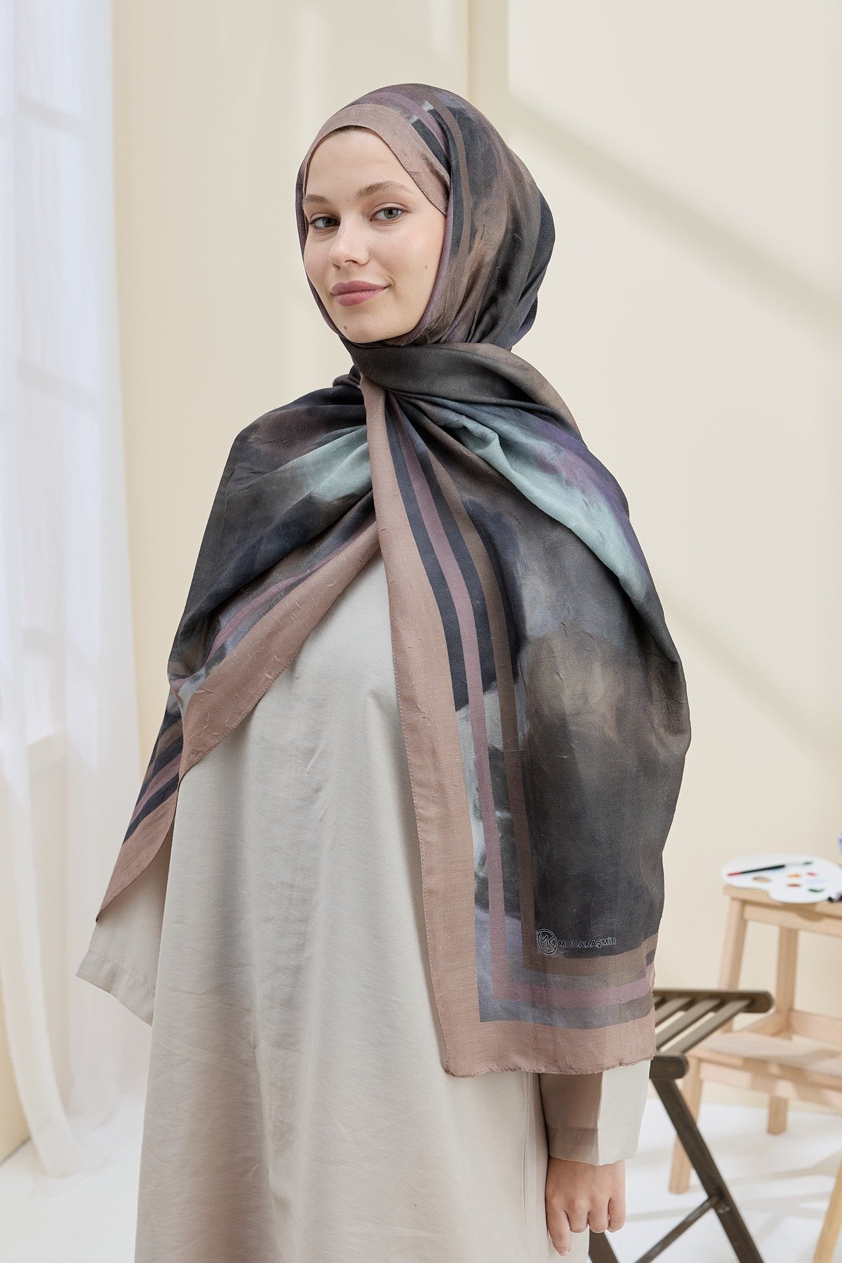 Mediterranean Bamboo Shawl