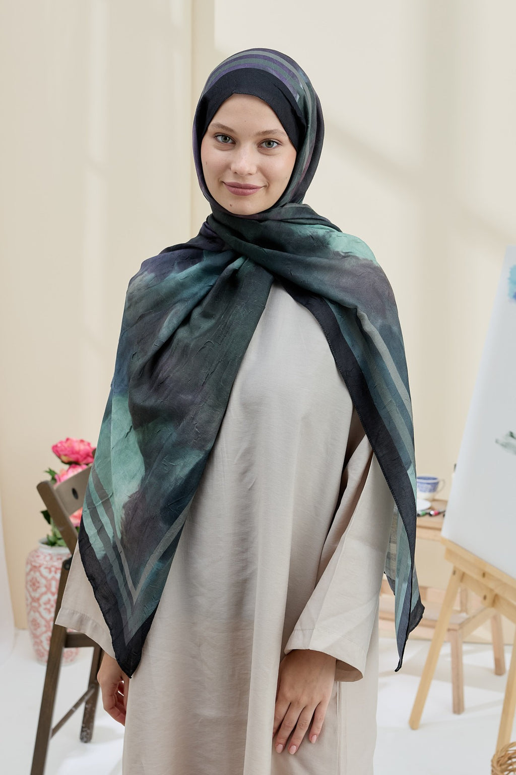 Anthracite Bamboo Shawl