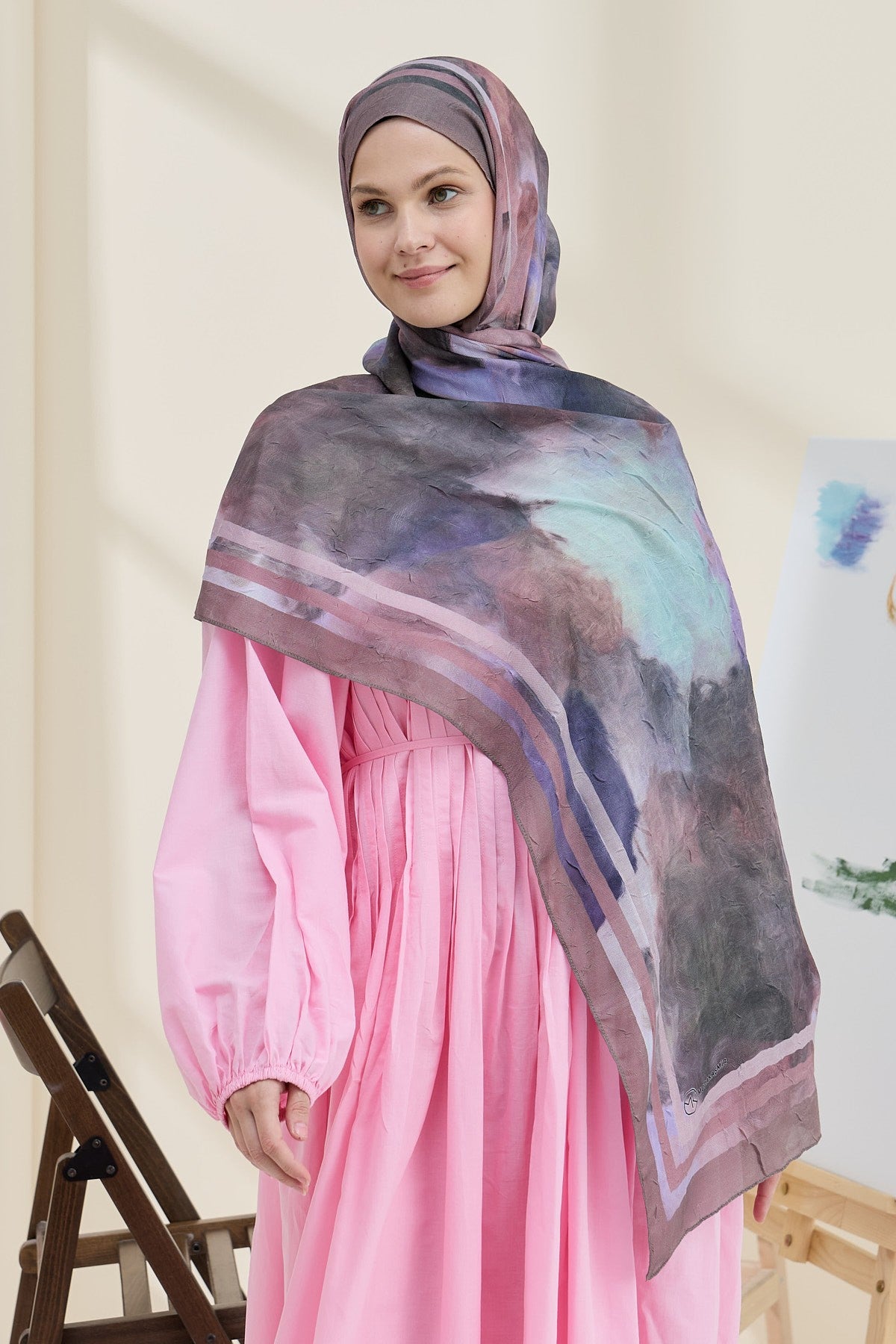 Dusty Brown Bamboo Shawl