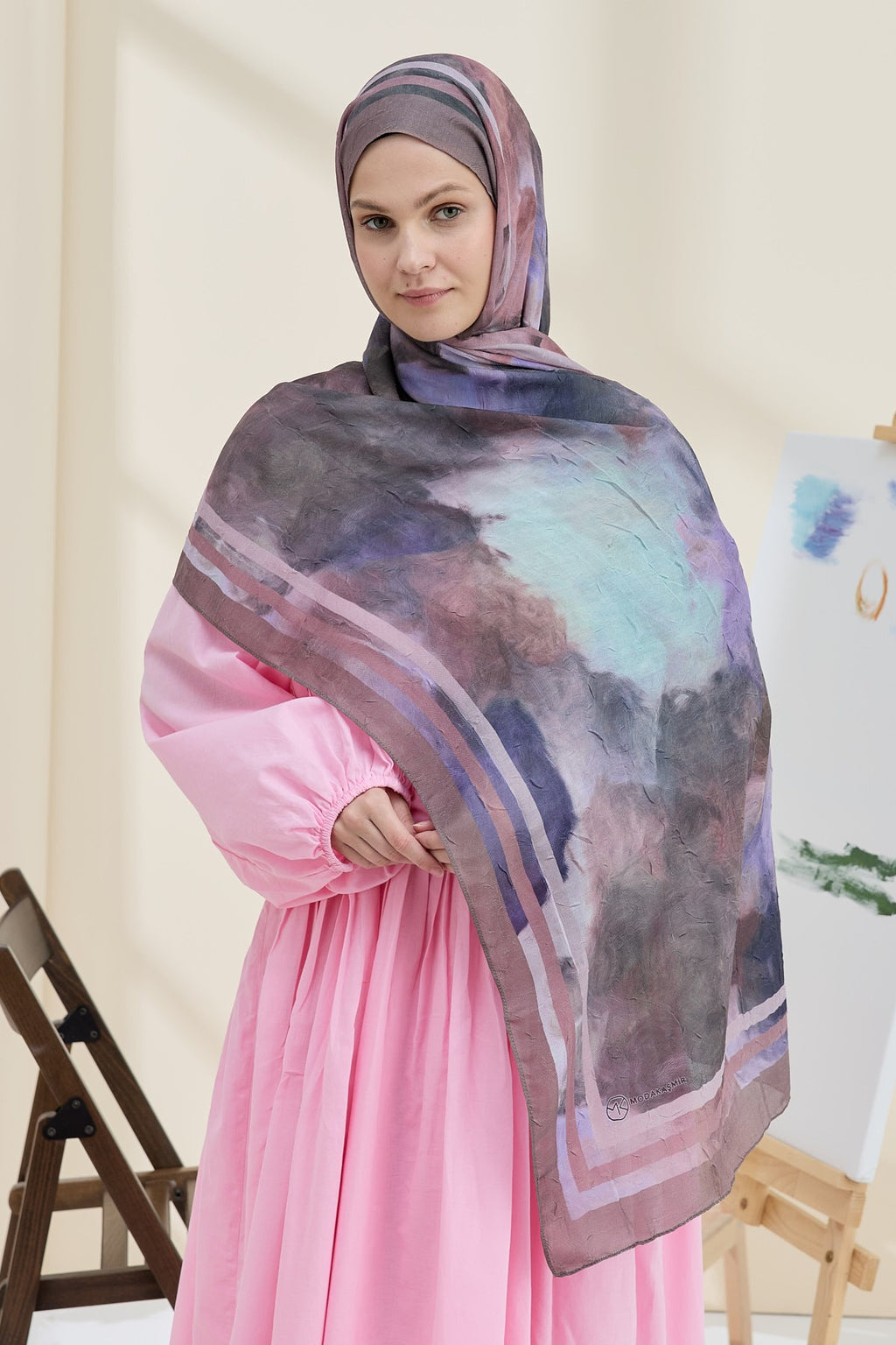 Dusty Brown Bamboo Shawl