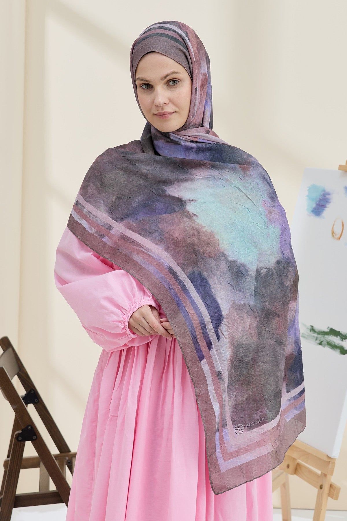 Dusty Brown Bamboo Shawl
