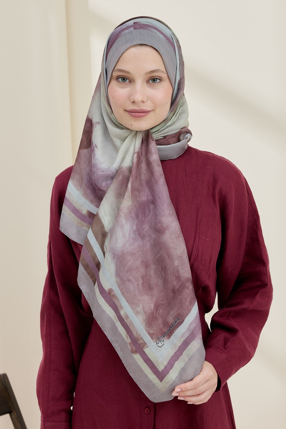 Dusty Rose Bamboo Shawl