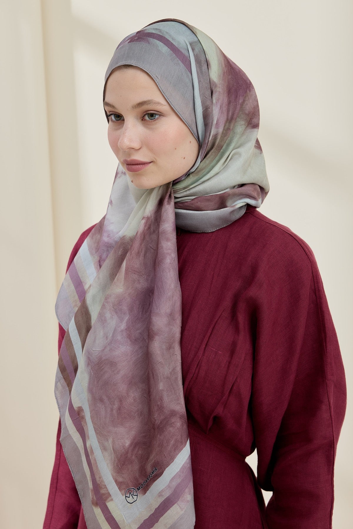 Dusty Rose Bamboo Shawl