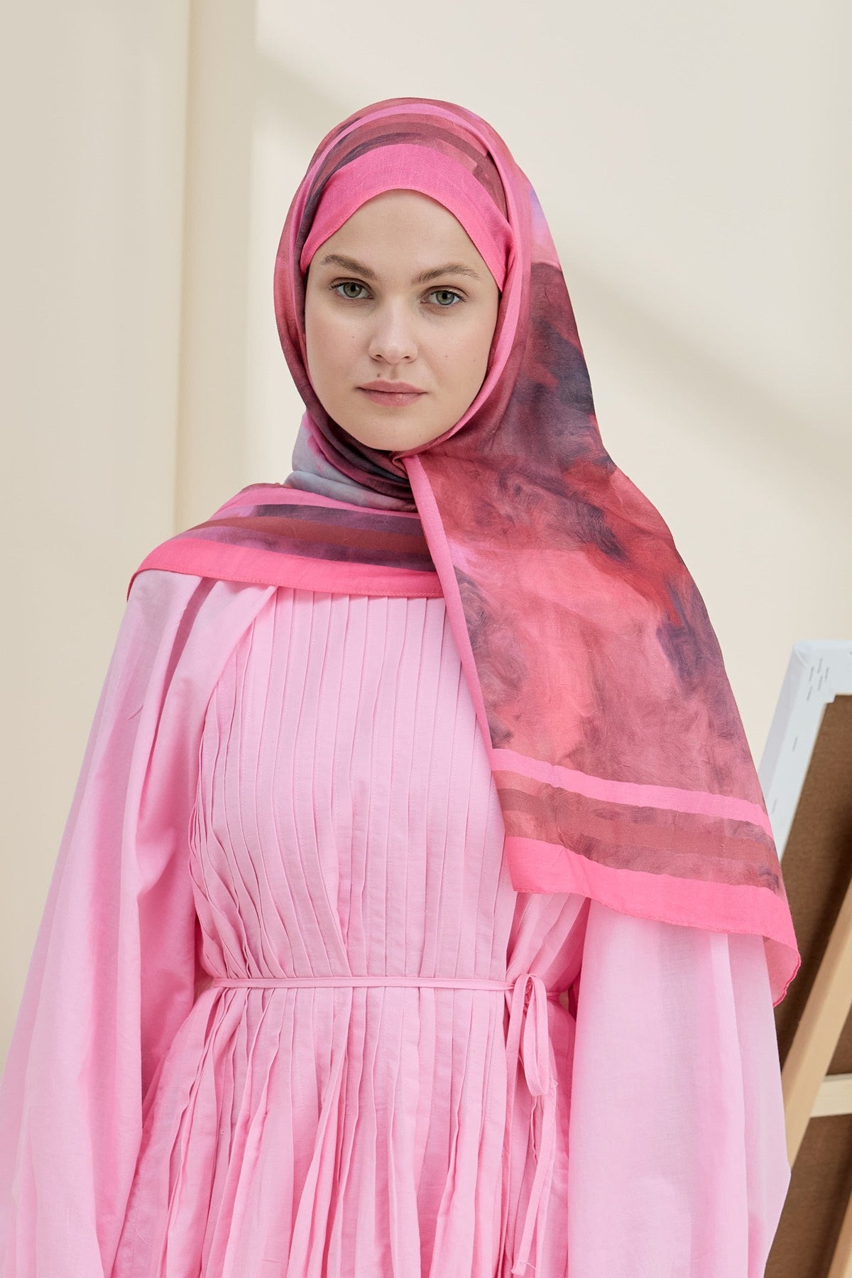 Pink Bamboo Shawl