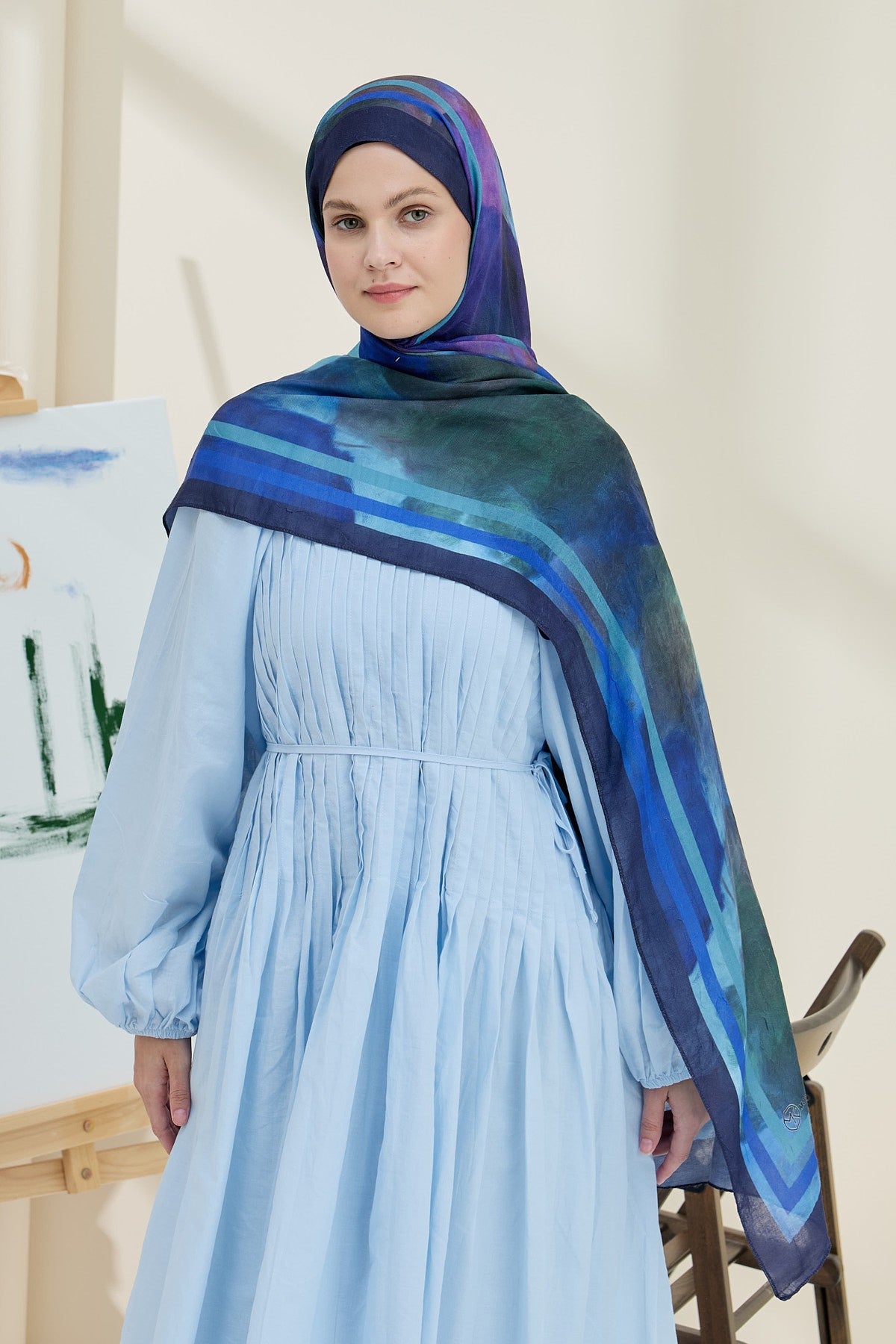 Sky Bamboo Shawl