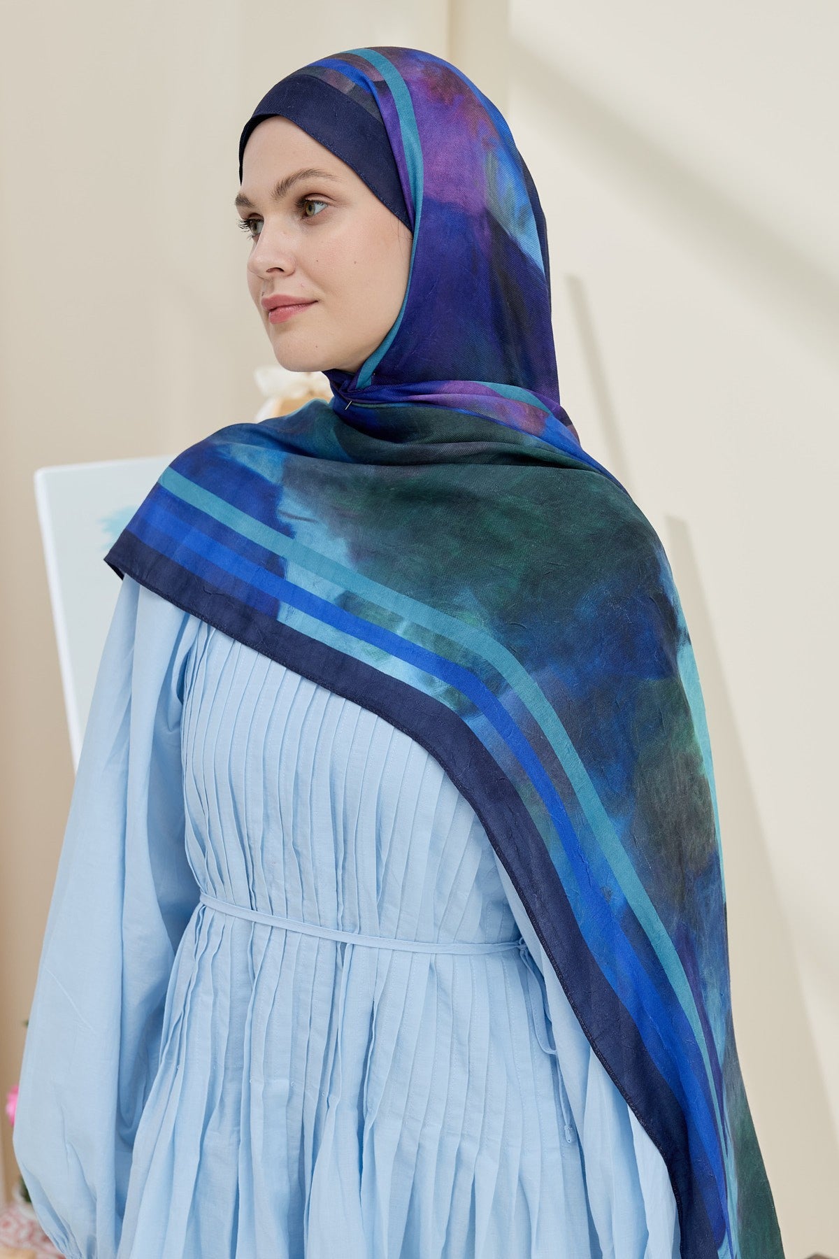 Sky Bamboo Shawl