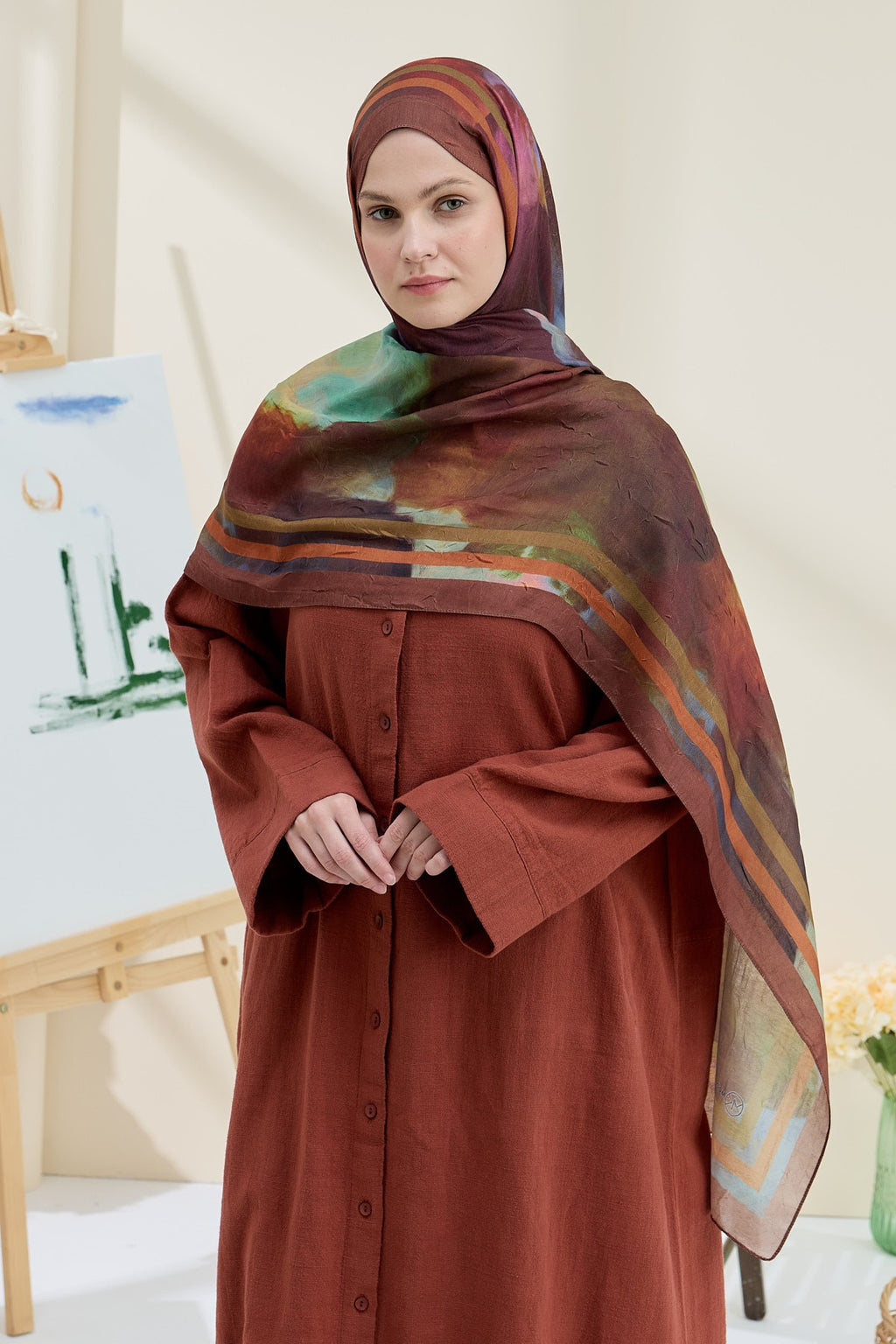 Brown Bamboo Shawl