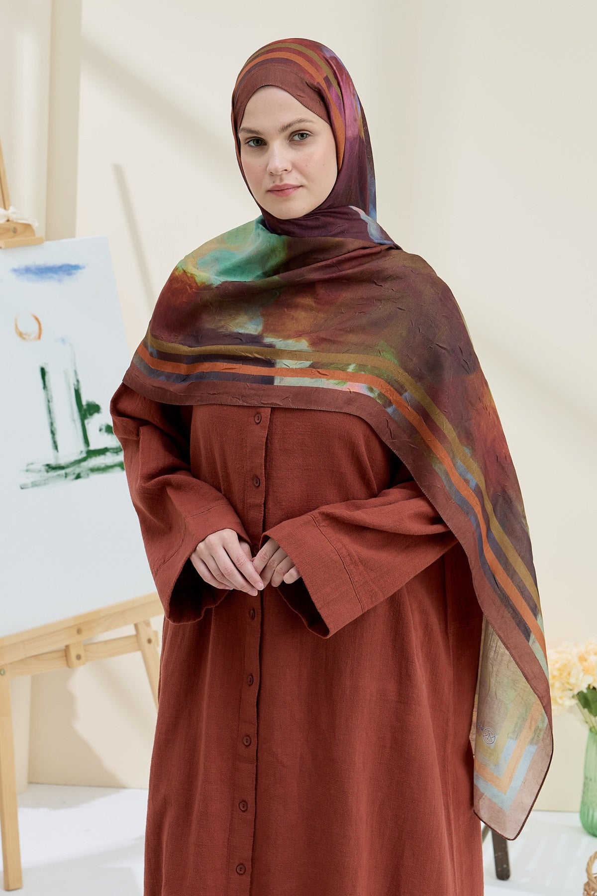 Brown Bamboo Shawl