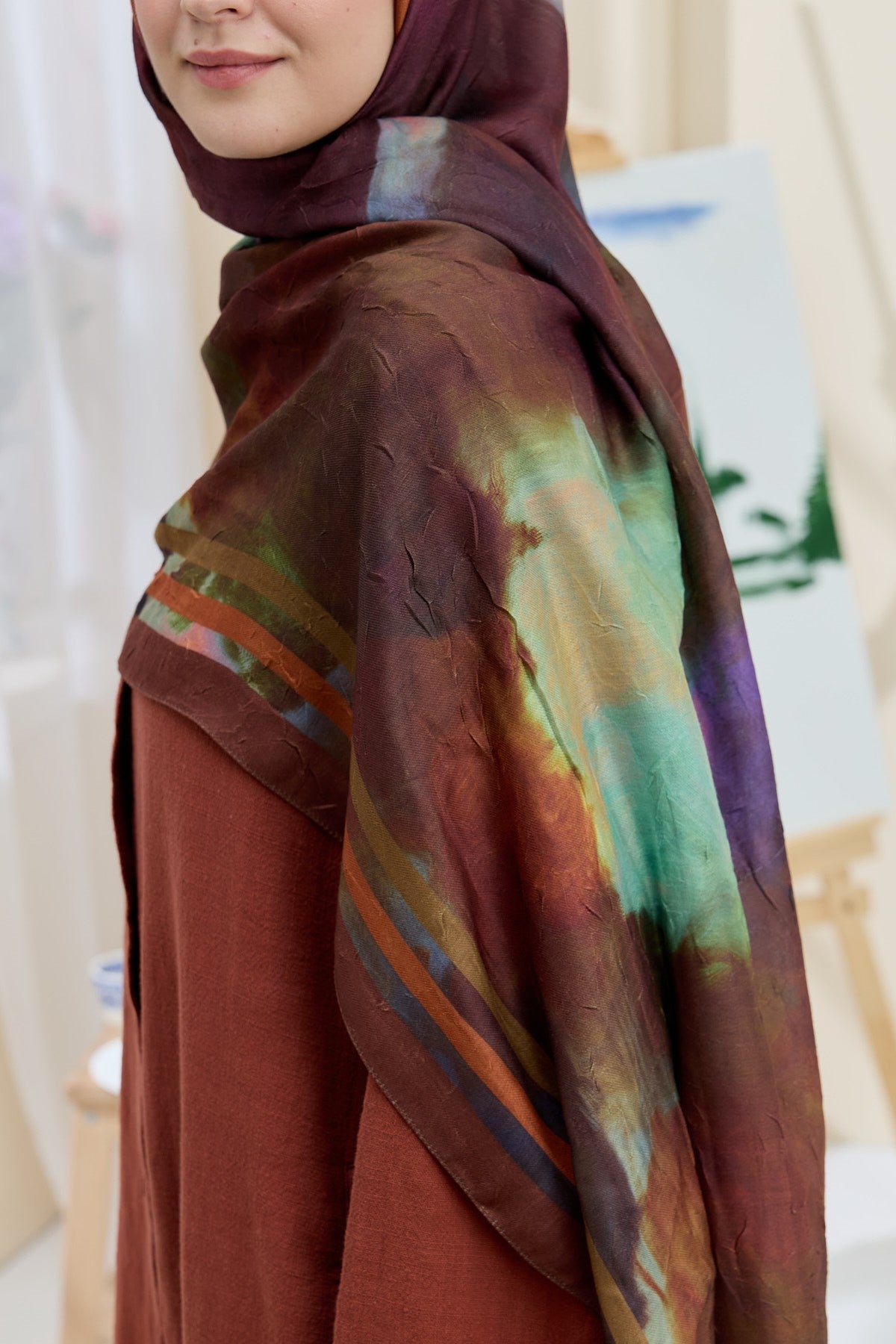 Brown Bamboo Shawl