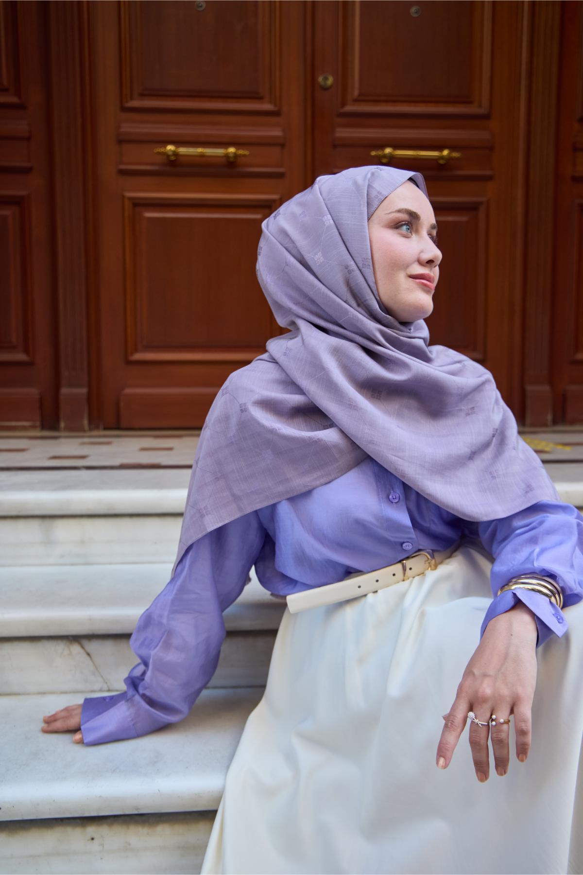 Lilac Breeze 100% Silk Handmade