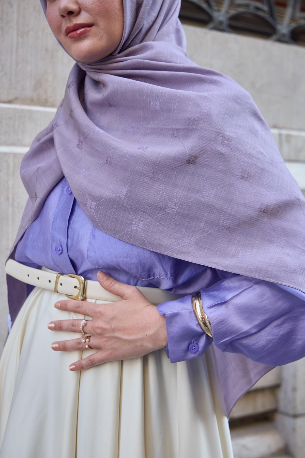 Lilac Breeze 100% Silk Handmade